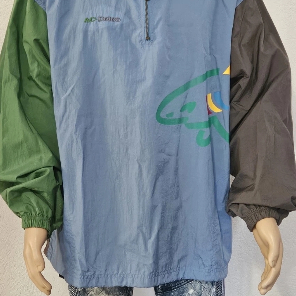 Greg Norman X Reebok X AC DELCO Golf Fishing Pullover 2XL SHARK GRAPHIC Y2K RARE